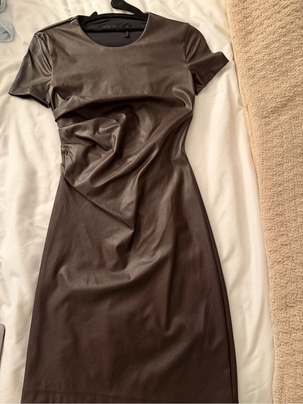 Helmut Lang faux leather dress size xxs